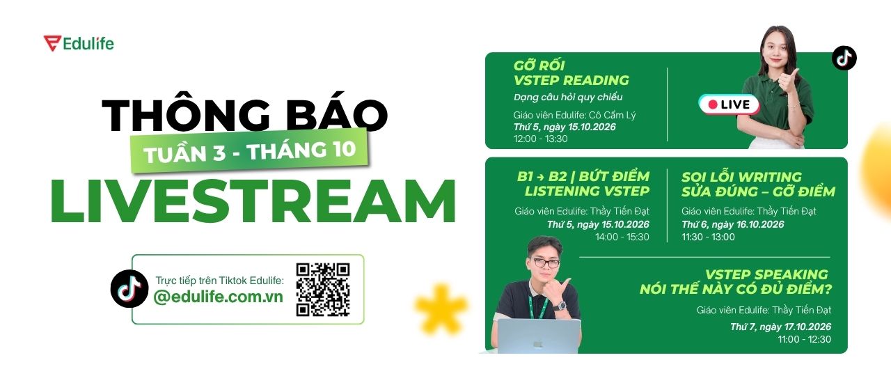 Lịch livestream tuần 3 tháng 10