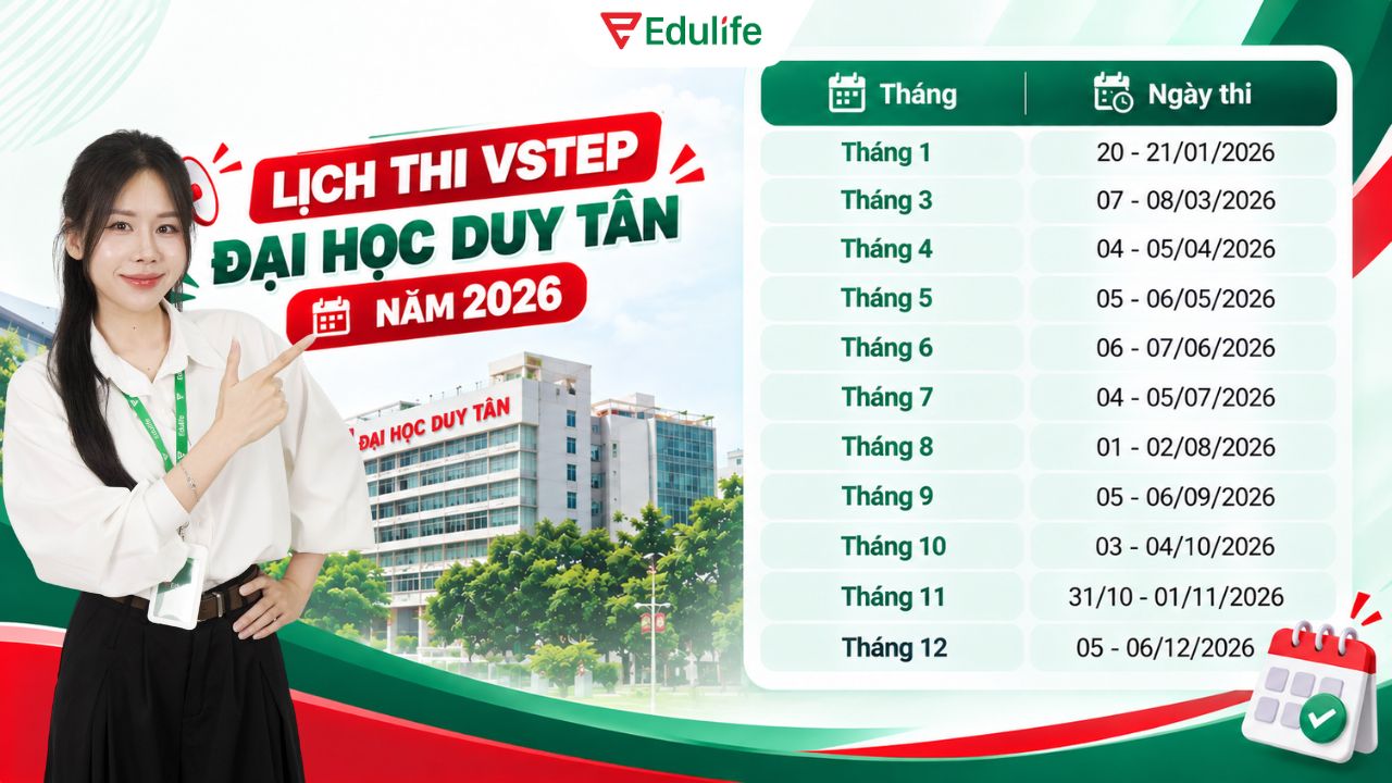 Lịch thi VSTEP Đại học Duy Tân năm 2026