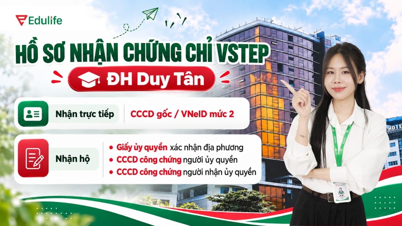 Thí sinh đi nhận chứng chỉ trực tiếp cần mang theo CCCD bản gốc còn hiệu lực